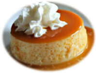 Flan vainilla con nata