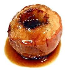 manzana asada