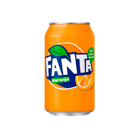 Fanta naranja lata