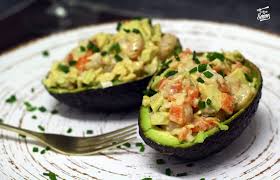 aguacates con gambas